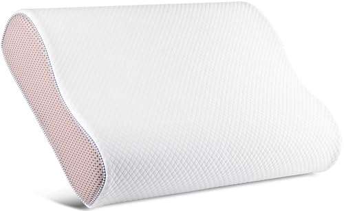 TheComfortZone Cervical Pillow for Neck Shoulder Pain Relief | Memory Foam Pillow & Silk Eye Mask |...