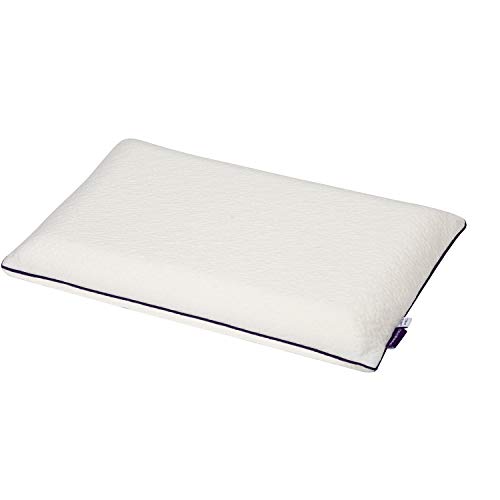 ClevaMama ClevaFoam Toddler Pillow, Breathable and Anti-Allergy - White, Size - 50x30 cm (1-3...
