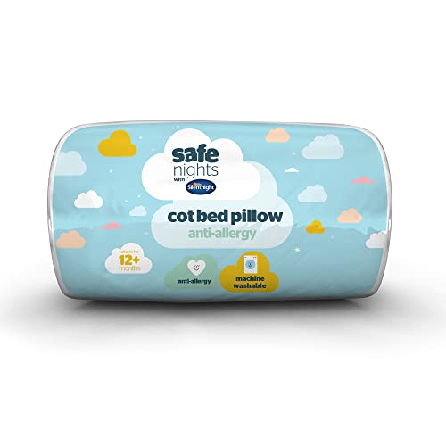 Silentnight Safe Nights Cot Bed Pillow - Anti Allergy Nursery Pillow For Sleeping Children Kids...