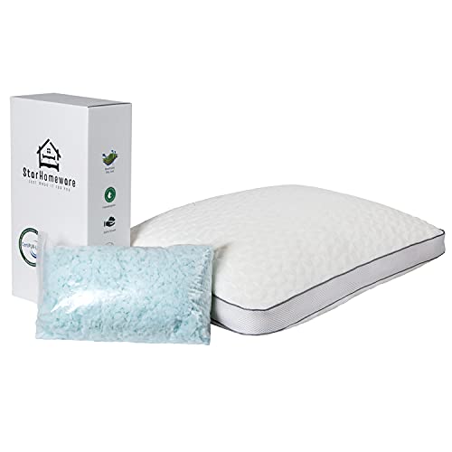 Starhomeware Luxrious Infused Gel Shredded Memory Foam Pillow | Cooling And Hypoallergenic |...