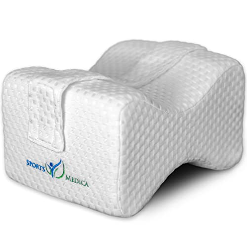 Doctor Developed Knee Pillow - eHandbook Included - Knee pillow for sleeping on side, Memory Foam...