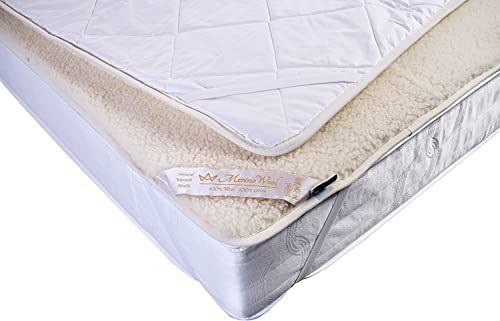 Merino Wool Bedding, natural bedding wool mattress topper fleece sheet natural product...