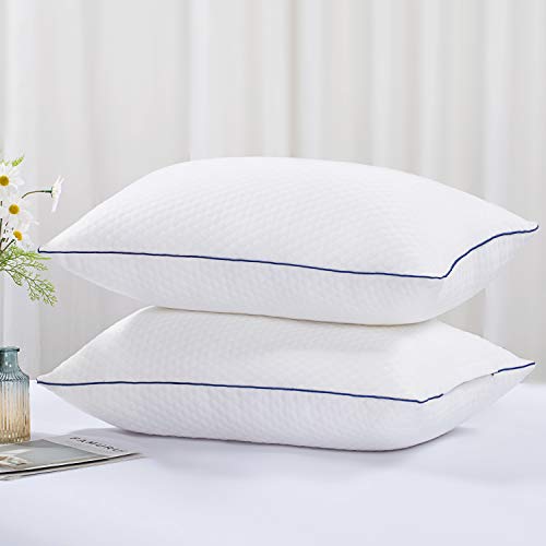 Tminnov Soft Bed Pillows 2 Pack,Hotel Quality Pillows,Skin-Friendly Odorless & Anti Allergy Dust...