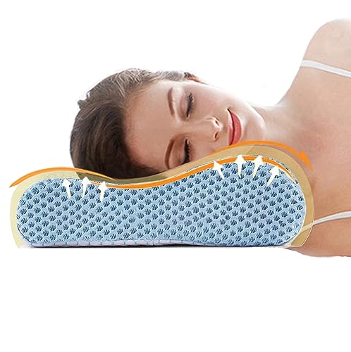 Ecosafeter Contour Memory Foam Pillow- Cervical Orthopedic Deep Sleep Neck Pillow, Prime Soft...