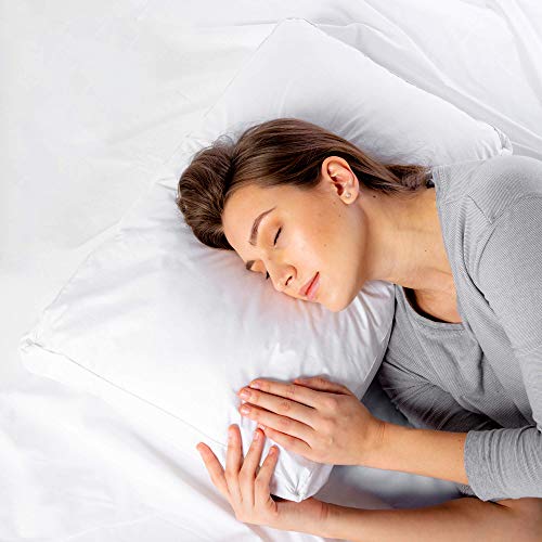 Kally Sleep Box Shaped Pillow - Side Sleeping & Neck Support - 70 x 40cm - White (Machine washable)