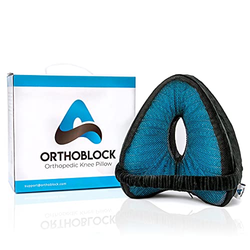 ORTHOBLOCK Knee Pillow Pain Relief for Lower Back, Hip, Knee, and Joint Discomfort, Sciatica, and...