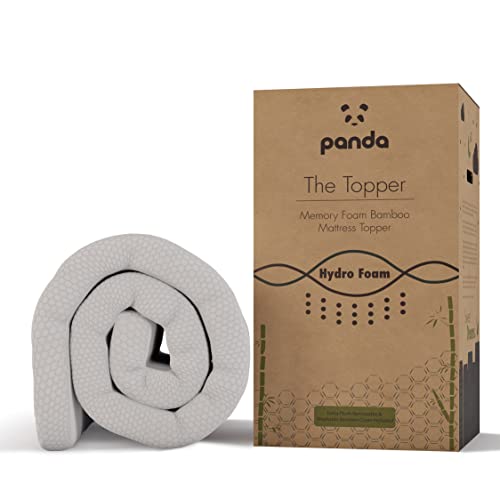 The Topper by Panda - Gel Infused Memory Foam (Hydro-Foam) Bamboo Mattress Topper (UK Double: 190 x...